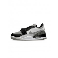 Кроссовки мужские Air Jordan Legacy 312 Low M White Black Gray из натуральной кожи  весна осень лето белые