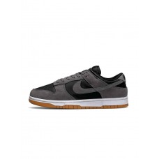 Кросівки чоловічі SB Dunk Low Dark Grey Black шкіряні легкі весна осінь літо сірі