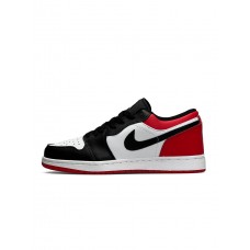 Air Jordan 1 Low Black White Red