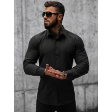 Рубашка (Slim Fit) Черный