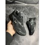 Крутые легкие мужские кроссовки черные с сеткой весна лето
