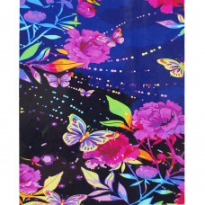 Картина раскраска по номерам Strateg ПРЕМИУМ Бабочки в цветах с лаком размером 40х50 см (SY6677)