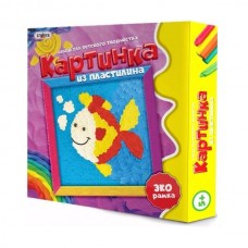 Картинка із пластиліну Strateg Рибка російською мовою (4007)