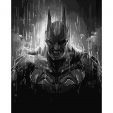 Картина раскраска по номерам Strateg ПРЕМИУМ Бэтмен размером 40х50 см (DY163)