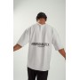 Крута якісна чоловіча футболка оверсайз (oversize) "ABOFUCKINLUTELY" у світло-сірому кольорі