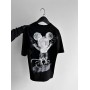Крутая оверсайз футболка “Usual uspect , Mickey Mouse» в чёрном цвете