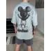 Крутая футболка “Usual suspect , Mickey Mouse» в серо-зелёном цвете