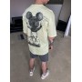 Крутая футболка “Usual suspect , Mickey Mouse» в лимонном цвете