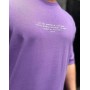 Крута якісна чоловіча футболка овер сайз (oversize) Always Be Positive у фіолетовому кольорі