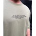 Крутая легкая качественная мужская футболка овер сайз (oversize) «Always Be Positive” в цвете хаки
