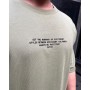 Крута легка якісна чоловіча футболка овер сайз (oversize) "Always Be Positive" у кольорі хакі