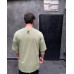 Крутая легкая качественная мужская футболка овер сайз (oversize) «Always Be Positive” в цвете хаки
