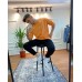 Крутая качественная мужская футболка овер сайз (oversize) «Always Be Positive” в оранжевом цвете