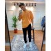 Крутая качественная мужская футболка овер сайз (oversize) «Always Be Positive” в оранжевом цвете