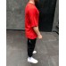 Крутая качественная красная мужская футболка овер сайз (oversize) «Always Be Positive”