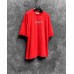 Крутая качественная красная мужская футболка овер сайз (oversize) «Always Be Positive”