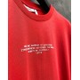 Крутая качественная красная мужская футболка овер сайз (oversize) «Always Be Positive”