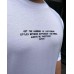 Пушечная оверсайз футболка «Always Be Positive” в белом цвете
