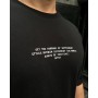 Крута якісна чоловіча футболка оверсайз (oversize) "Always Be Positive" чорна з принтом
