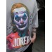 Пушечная оверсайз футболка “Joker” в сером цвете