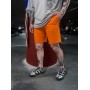 Модні трикотажні шорти для чоловіків легкі повсякденні вільні Помаранчевий колір