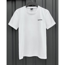 Літня класична чоловіча футболка на кожен день біла / Якісні футболки чоловічі брендові