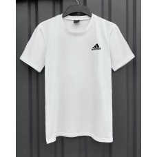 Летняя классическая мужская футболка повседневная белая / Качественные футболки мужские брендовые
