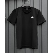 Легкая классическая мужская футболка повседневная черная / Стильные футболки мужские брендовые