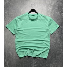 Літня чоловіча футболка оверсайз (oversize) повсякденна колір Зелений / Якісні футболки чоловічі брендові