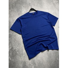 Летняя мужская футболка оверсайз (oversize)на каждый день цвет Цвет:Синий / Стильные футболки мужские брендовые