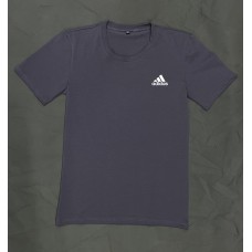 Легка класична чоловіча футболка повсякденна темно-сіра / Якісні футболки чоловічі брендові