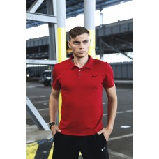 Модна  polo футболка чоловіча літня повсякденна червона | Футболки поло чоловічі брендові