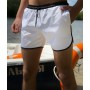 Модні купальні шорти чоловічі білі / Шорти пляжні чоловічі для купання