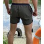 Модные пляжные шорты мужские хаки однотонные / Шорты пляжные мужские для плавания