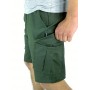 Зручні трикотажні шорти для чоловіків літні повсякденні  оверсайз  кольору хакі / Шорти спортивні чоловічі трикотажні