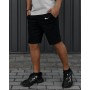 Стильні трикотажні шорти для чоловіків літні повсякденні вільні  чорні / Шорти спортивні чоловічі трикотажні