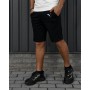 Модні трикотажні шорти для чоловіків літні повсякденні вільні  чорні / Шорти спортивні чоловічі трикотажні