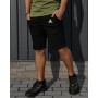 Модні трикотажні шорти чоловічі легкі повсякденні  оверсайз  чорні / Шорти спортивні чоловічі трикотажні