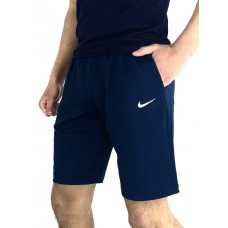 Удобные трикотажные шорты для мужчин легкие повседневные  оверсайз  синие / Шорты спортивные мужские трикотажные