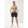 Модні купальні шорти для чоловіків сірого кольору з малюнком / Шорти пляжні чоловічі для плавання