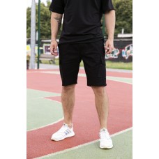 Стильные трикотажные шорты мужские легкие повседневные  оверсайз  черные / Шорты спортивные мужские трикотажные