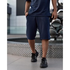Модні трикотажні шорти чоловічі легкі на кожен день вільні  синього кольору / Шорти спортивні чоловічі трикотажні