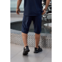 Модные трикотажные шорты мужские летние повседневные  оверсайз  синие / Шорты спортивные мужские трикотажные