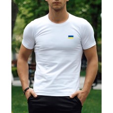 Літня класична чоловіча футболка на кожен день біла | Стильні футболки чоловічі брендові