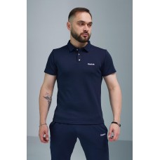 Модна  polo футболка чоловіча легка повсякденна синього кольору | Футболки поло чоловічі брендові