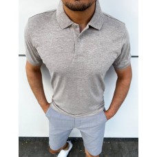 Стильная  polo футболка мужская легкая повседневная серая /  Футболки поло мужские брендовые
