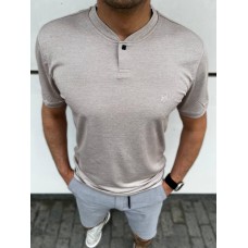 Стильная  polo футболка мужская легкая на каждый день бежевая /  Футболки поло мужские брендовые