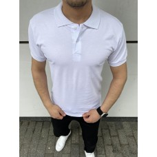 Стильная  polo футболка мужская легкая на каждый день белая /  Футболки поло мужские брендовые