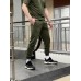 Стильные трикотажные спортивные мужские штаны легкие на каждый день хаки | Спортивные трикотажные брюки мужские