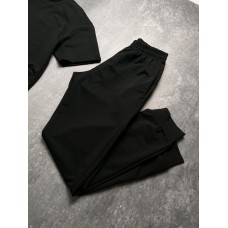 Модні трикотажні спортивні чоловічі штани зручні на кожен день чорні | Спортивні трикотажні брюки чоловічі